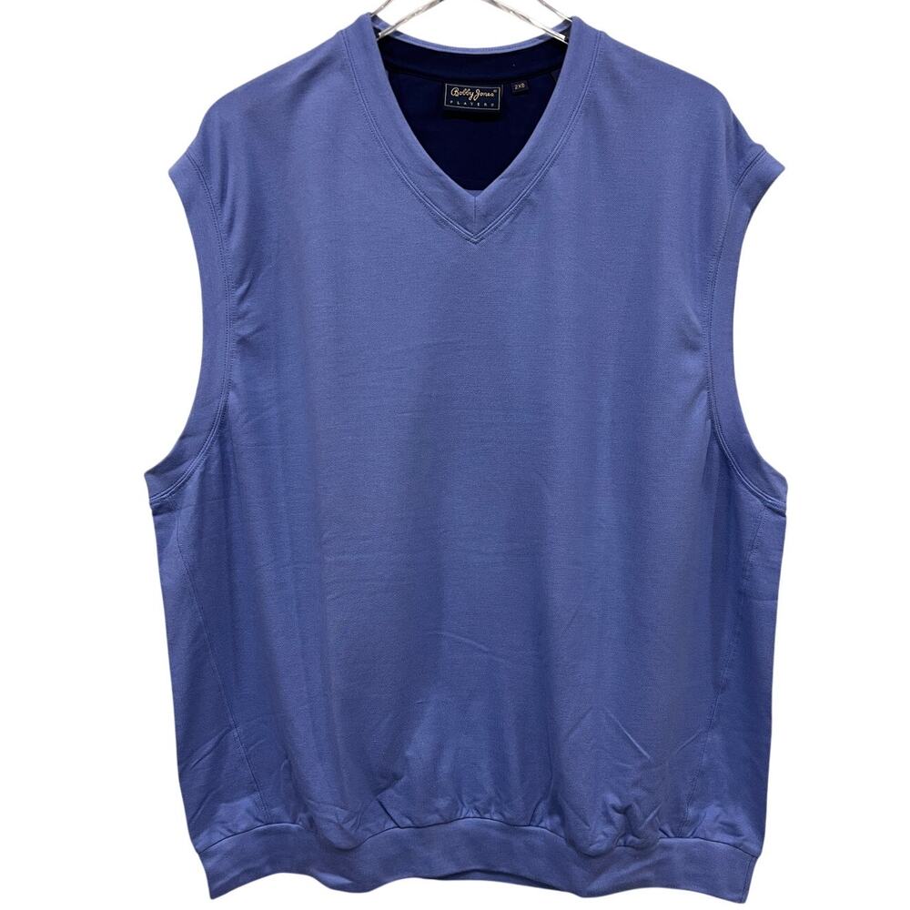Vintage Bobby Jones Players 2X Vest Golf Athleisure 100% Cotton V-neck‎